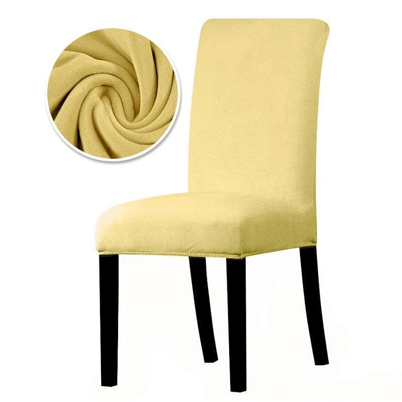 Gul Sammetsstolsöverdrag