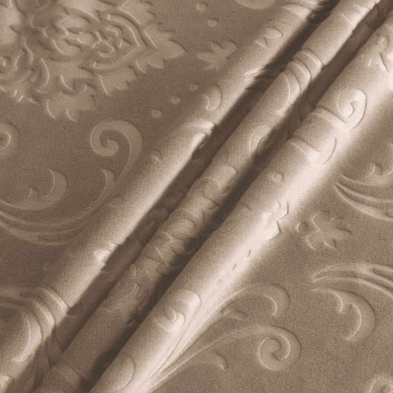 Brown Lily Velvet Stolsöverdrag