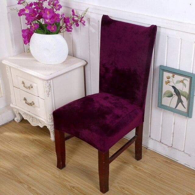 Plum Velvet Stolsöverdrag