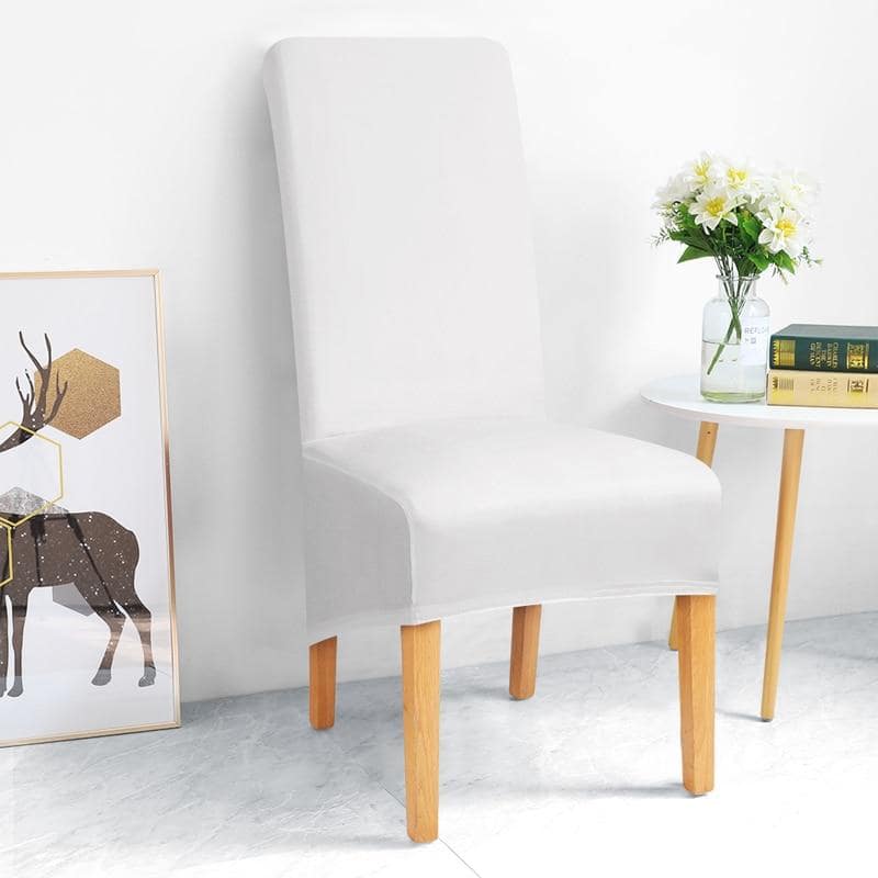 Xl Snövit Stolsöverdrag