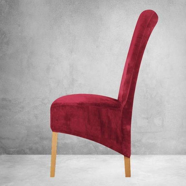 Xl Sammetsstolsöverdrag Carmine Red