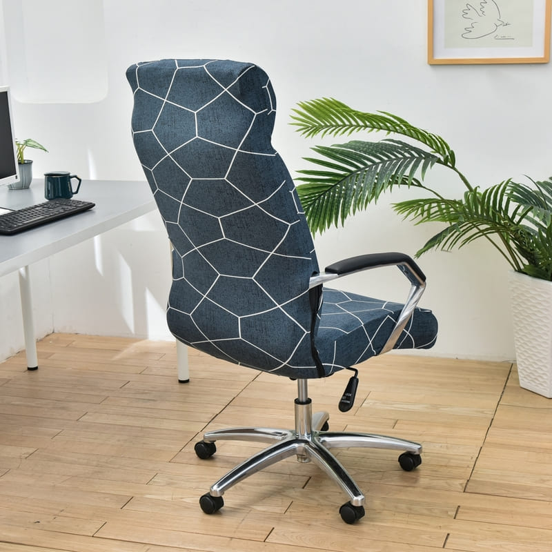 Bensinblå Kontorsstolsöverdrag