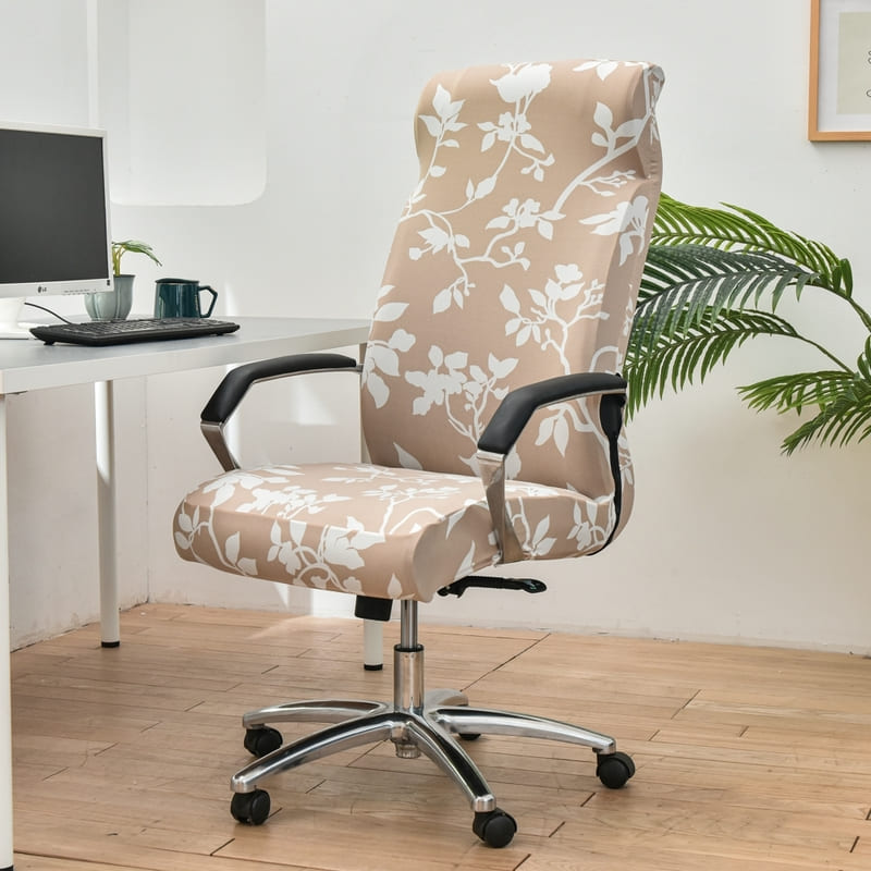 Beige Universal Kontorsstolsöverdrag