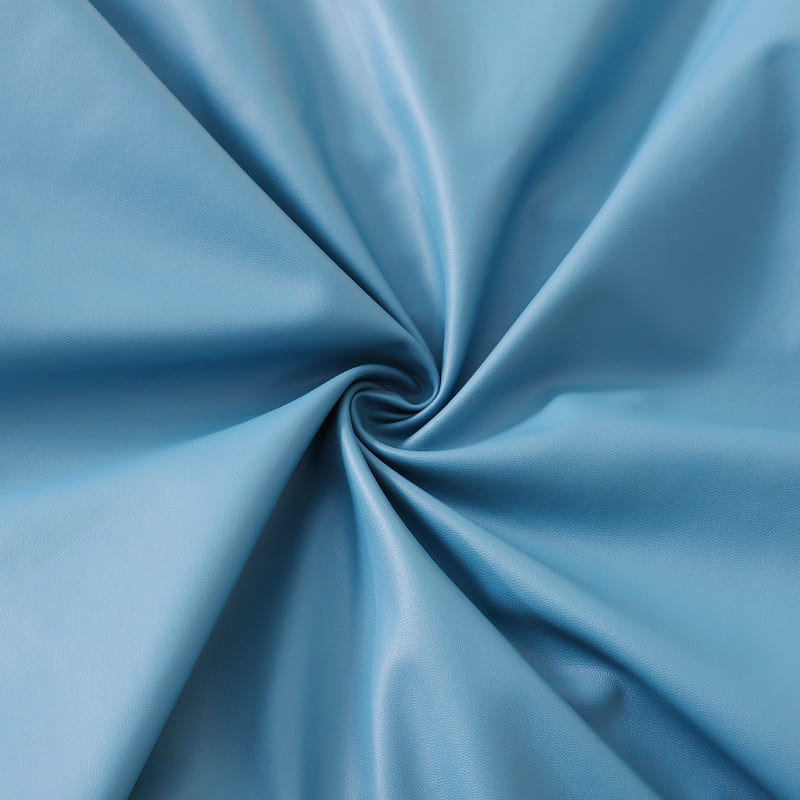 Sky Blue Läder Kontorsstolsöverdrag