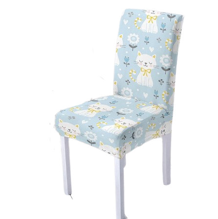 Blå Kattstolsöverdrag