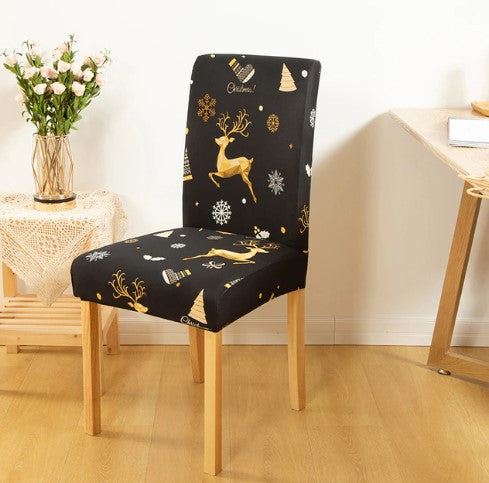 Merry Christmas Black Stolöverdrag